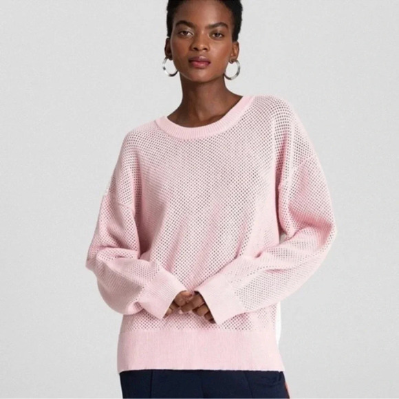 A.L.C Alana Mesh Sweater oversized luxury feminine Coastal...